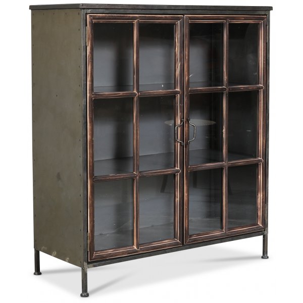 Industry vitrinskåp i metall - Trä / Metall / Glas Industry vitrinskåp i metall - Trä / Metall / Glas