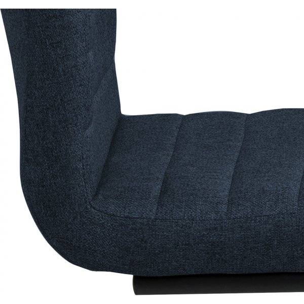 Chaise de salle  manger Moon - Bleu/noir