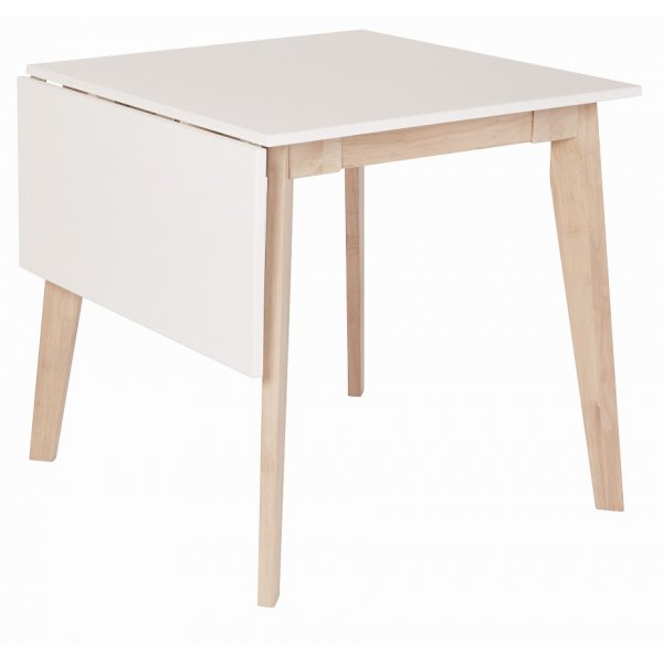 Nordkap bord med klaff - Vit/ljus ek 75 cm
