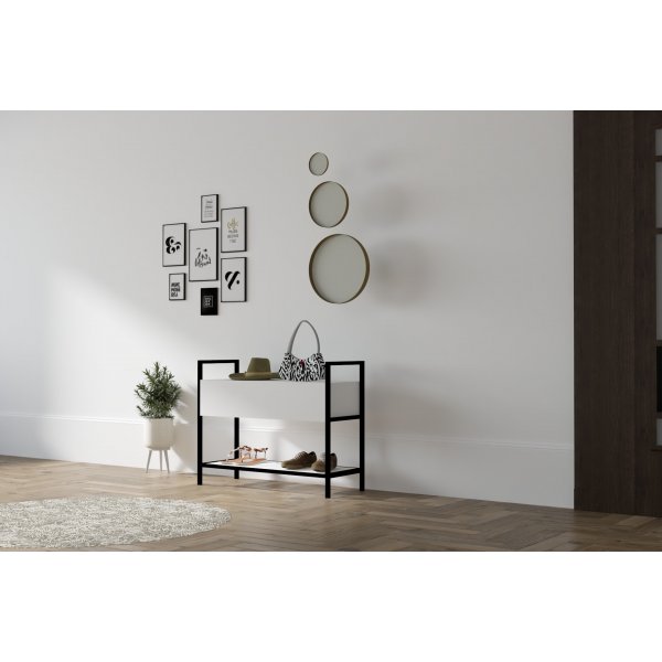 Narden hallbord 90 x 34 cm - Vit