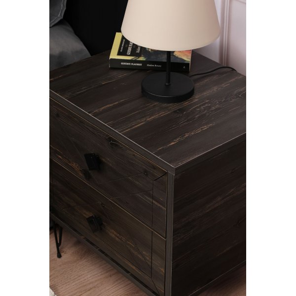 Luna sngbord - Mrkbrun