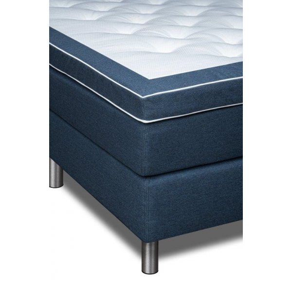 Hilton kontinentals�ng med 5-zons pocketsystem - Navyblue s�ng 120x200 cm