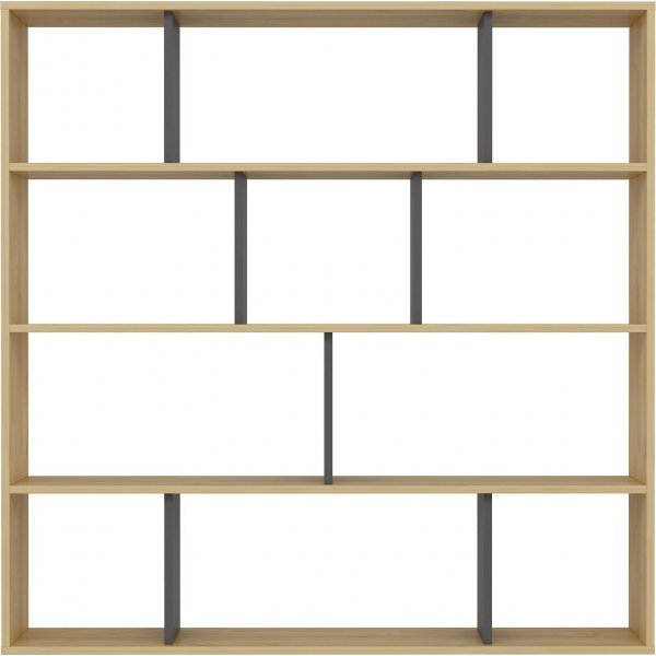 Bibliothèque Hodbi - Anthracite/chêne Bibliothèque Hodbi - Anthracite/chêne