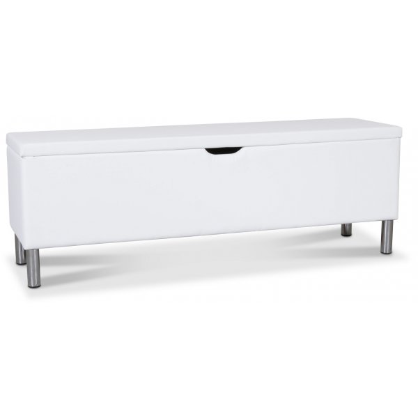 Sngkista Vera 120 cm - Vit PU