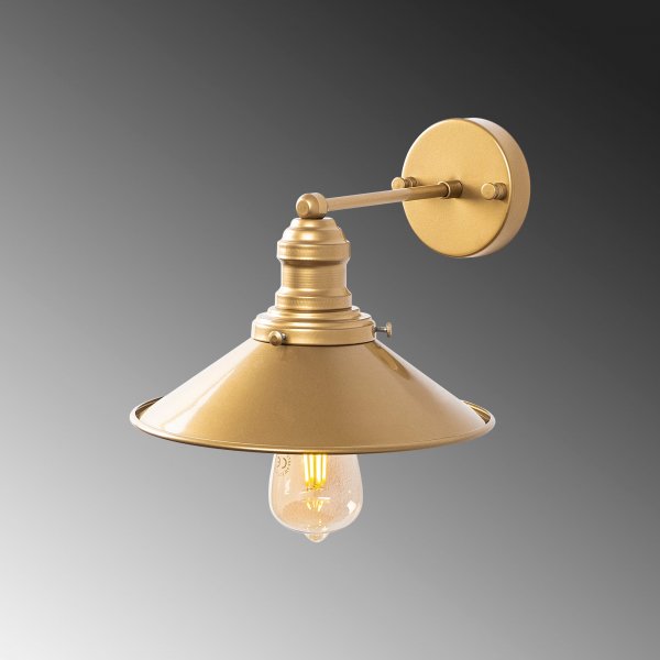 Conic vägglampa 12196 - Guld Conic vägglampa 12196 - Guld