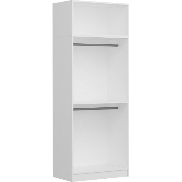 Armoire Capeto avec meuble haut, 90 cm - Blanc Armoire Capeto avec meuble haut, 90 cm - Blanc