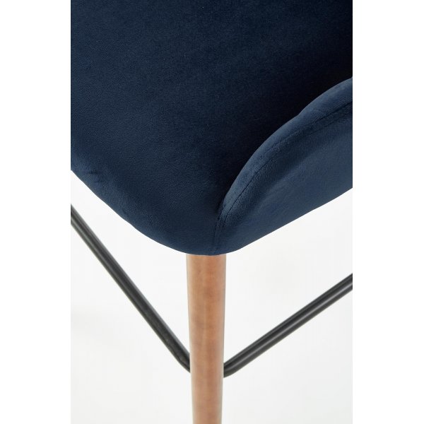 Tabouret de bar Wilfrid - Bleu fonc