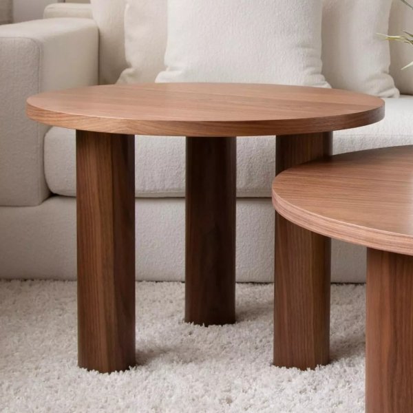Macala sidobord Ø65 cm - Valnöt Macala sidobord Ø65 cm - Valnöt