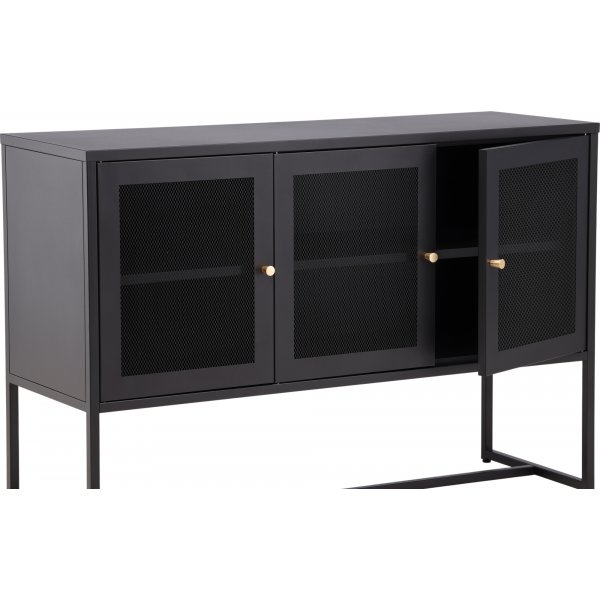 Buffet Trerike - Noir + Pieds de meubles Buffet Trerike - Noir + Pieds de meubles