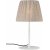 Lampe de table Agnar pour extrieur avec abat-jour pliss - Marron/blanc - 57 cm