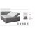 Siesta sängpaket, kontinentalsäng med förvaring 5-zons pocket (Grå) - Valfri bredd