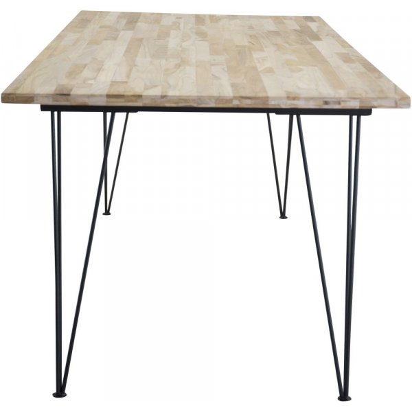 Annelie eettafel 200 cm - Zwart/naturel hout Annelie eettafel 200 cm - Zwart/naturel hout
