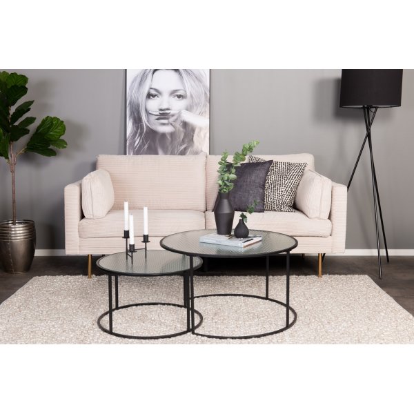 Table basse Gemini Ø60/80 cm - Noir Table basse Gemini Ø60/80 cm - Noir