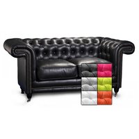 Chesterfield Manchester 2-sits tygsoffa - valfri färg Chesterfield Manchester 2-sits tygsoffa - valfri färg