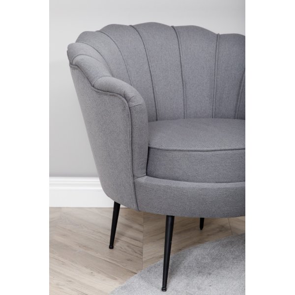 Ballini fauteuil - Grijze stof + Vlekverwijderaar voor meubels Ballini fauteuil - Grijze stof + Vlekverwijderaar voor meubels