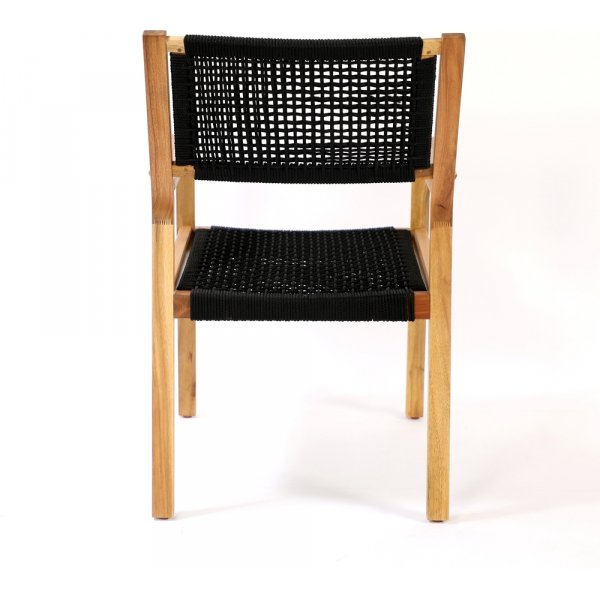 Chaise de salle à manger Little John - Noir/Naturel Chaise de salle à manger Little John - Noir/Naturel