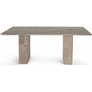 Level matbord gråbeige marmor 200x100 cm