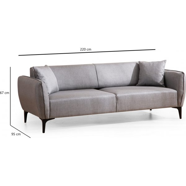 Belissimo 3-sits soffa - Gr