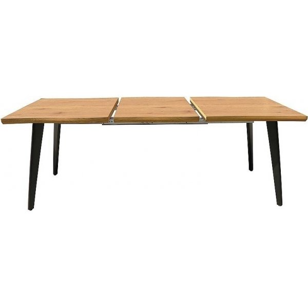 Table  manger Fresno 120-180 cm - Chne/noir