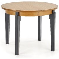 Daly runt matbord 100-200 cm - Oljad ek/grafit Daly runt matbord 100-200 cm - Oljad ek/grafit