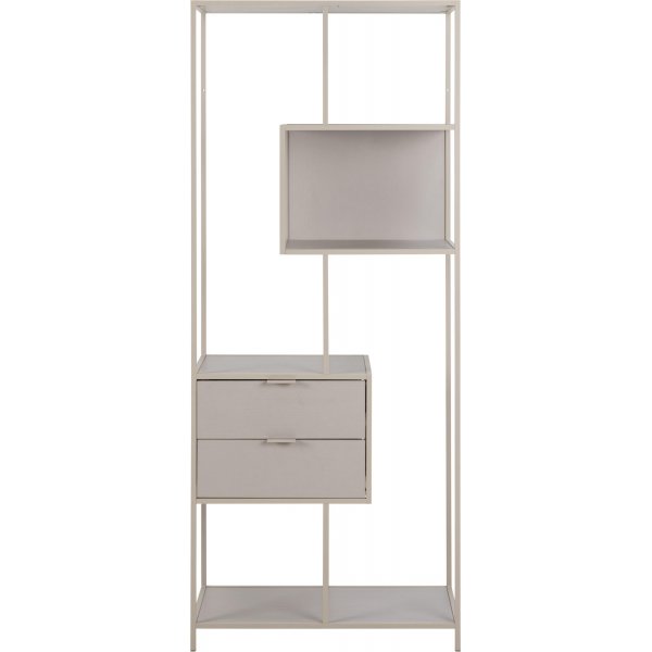 Seaford bokhylla med ldor - gr