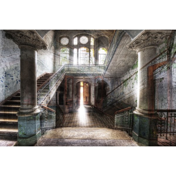 Glastavla Old hall - 120x80 cm