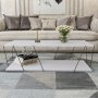Labranda soffbord 120 x 50 cm - Vit/svart