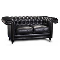 Chesterfield Manchester 2-sits skinnsoffa - valfri färg Chesterfield Manchester 2-sits skinnsoffa - valfri färg