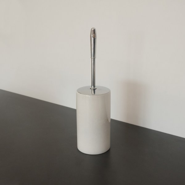 Badrumsset i vit Thassosmarmor med 7 delar