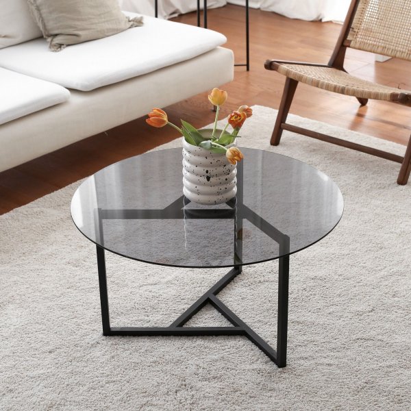 Table basse Trio 75 x 75 cm - Noir
