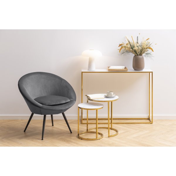 Table Alisma 35/45 cm - Blanc