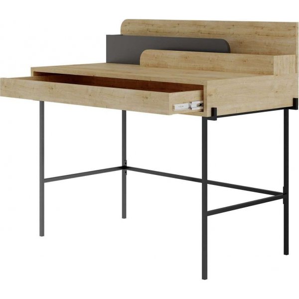 Leila skrivbord 108x60 cm - Ek/antracit