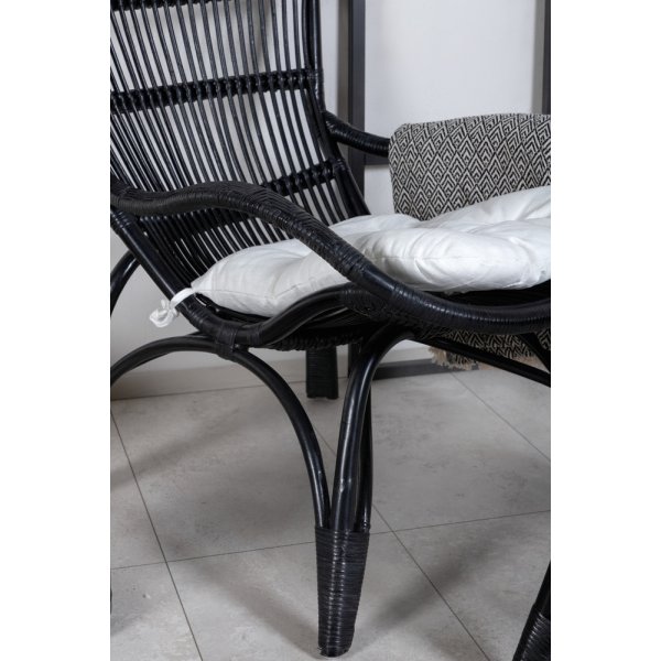 Ella fåtölj - Svart/Offwhite Ella fåtölj - Svart/Offwhite