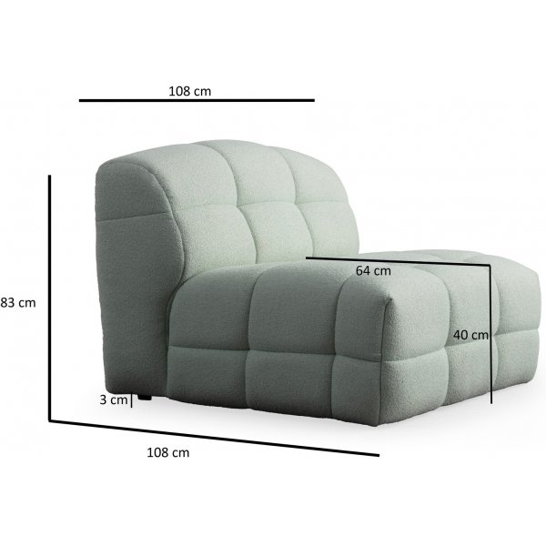 Fauteuil Pescara - Vert Fauteuil Pescara - Vert