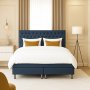 Sng 160x200 cm 5-zons pocket - Navy Blue - Hilton