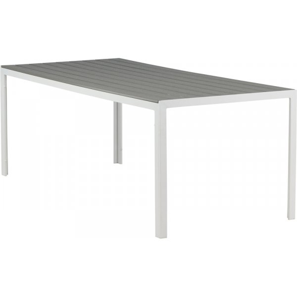 Table d\\\'extrieur 205 x 90 cm gris/blanc - Copacabana