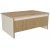 Table basse Sion 90 x 60 cm - Beige/dor/noyer