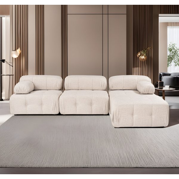 Canapé divan Blanca - Marron clair Canapé divan Blanca - Marron clair