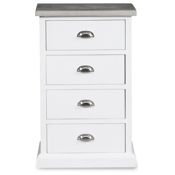 Byr hugo med 4 ldor - Vit/cement + Mbeltassar