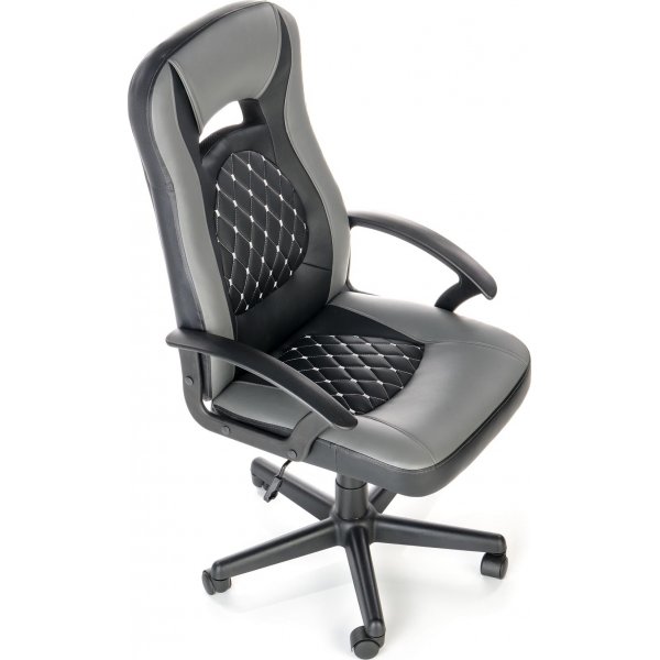 Chaise de bureau Isidor - Gris/noir