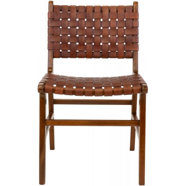 Perugia Eetkamerstoel - Bruin/teak