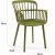 Lot de 2 chaises de salle  manger Eva - Kaki