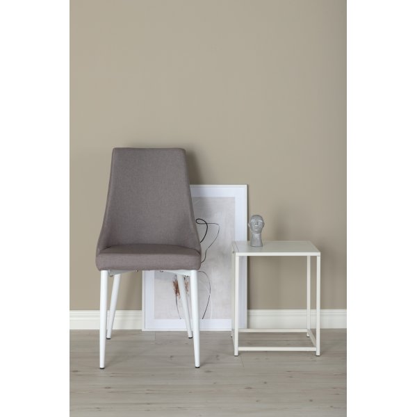 Chaise de salle  manger Laila - Gris/blanc