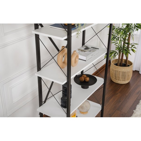 Elysian bokhylla - Vit/svart Elysian bokhylla - Vit/svart