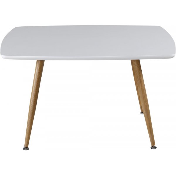 Table basse Klockarns 80 x 80 cm - Blanc/chne