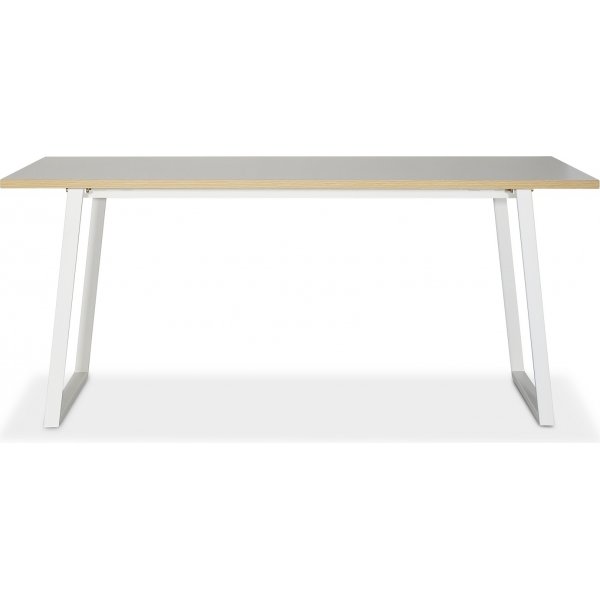 Edge matbord 140x90 - Vit Hgtryckslaminat (HPL)