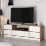 Elina TV-meubel - Wit/bruin