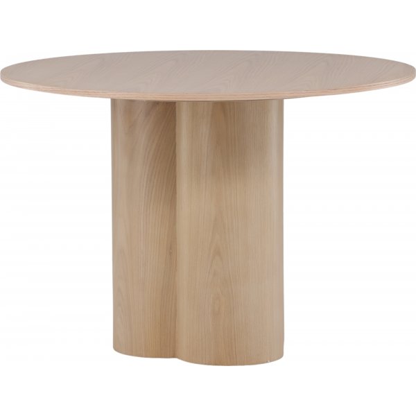 Table à manger ronde 110 cm Blanchi - Olivia Table à manger ronde 110 cm Blanchi - Olivia