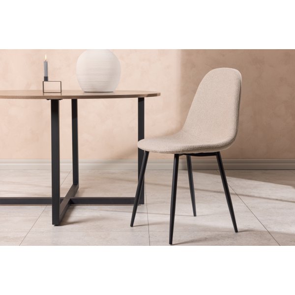 Chaise de salle à manger Bridge - Boucle beige Chaise de salle à manger Bridge - Boucle beige