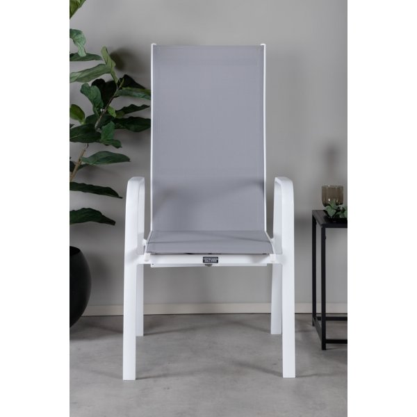 Fauteuil Copacabana - Gris/Blanc